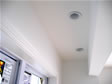 Factory installed recessed lighting can be placed in any room as an accent or to set a mood